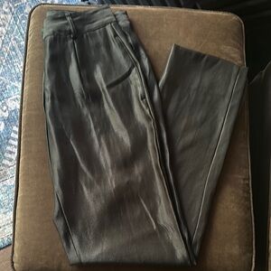 Italian Martine Sitbon Black Dress Pants with Classic Straight-Leg Cut